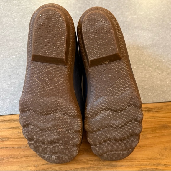 Sperry Top-Sider Saltwater Duck Boots Brown & Navy Blue Women’s Size 8M - Picture 7 of 12